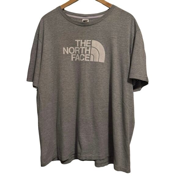 The North Face Mens Gray XL  Mountain Logo Short Sleeve Crew Neck T-Shirt - Picture 1 of 4
